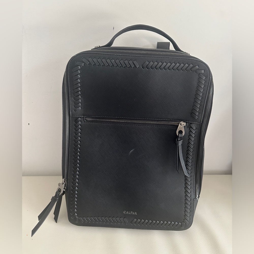 Black laptop backpack. CALPAK